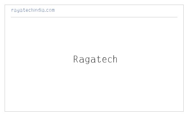 Welcome to Ragatech 缩略图